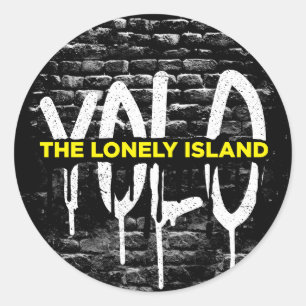 Ziegelstein-Tropfen Runder Aufkleber