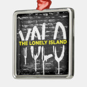 Ziegelstein-Tropfen Silbernes Ornament (Links)