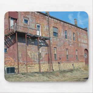 Ziegelstein und alte Farbe Mousepad