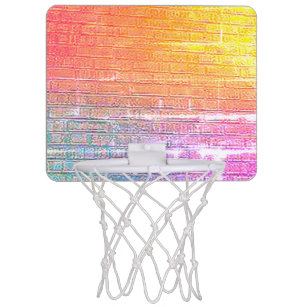 Ziegelstein unterstützte Wand Mini Basketball Netz