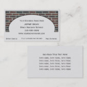 Ziegelstein-Wand-gerahmte Geschäfts-Karten Visitenkarte (Vorne/Hinten)