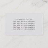 Ziegelstein-Wand-gerahmte Geschäfts-Karten Visitenkarte (Rückseite)