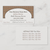 Ziegelstein-Wand-gerahmte Geschäfts-Karten Visitenkarte (Vorne/Hinten)