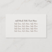 Ziegelstein-Wand-gerahmte Geschäfts-Karten Visitenkarte (Rückseite)