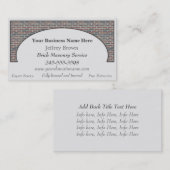 Ziegelstein-Wand-gerahmte Geschäfts-Karten Visitenkarte (Vorne/Hinten)