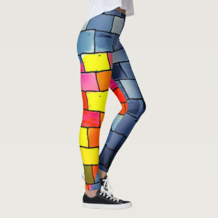 Ziegelstein-Wand-Leggings Leggings
