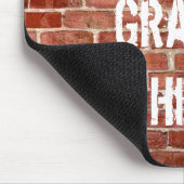 Ziegelstein-Wandpersonalisierte Mousepad (Ecke)