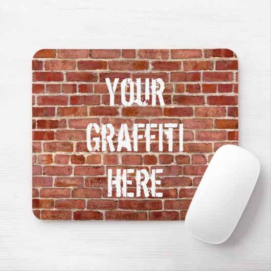Ziegelstein-Wandpersonalisierte Mousepad (Mit Mouse)