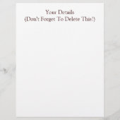 ZIEGELSTEINE FLYER (Hinten)