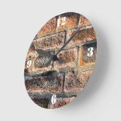 ZIEGELSTEINE RUNDE WANDUHR (Winkel)