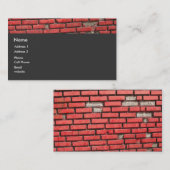 Ziegelsteine Visitenkarte (Vorne/Hinten)