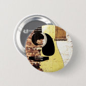 Ziegelsteinhintergrund-Buttonknopf Button (Vorne & Hinten)