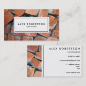 Ziegelsteinphotographie-Visitenkarte Visitenkarte (Vorne/Hinten)