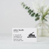 Ziegelsteinschicht Visitenkarte (Stehend Vorderseite)