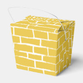 Ziegelstraße - Gelb und transparent Geschenkschachtel (Rückseite)