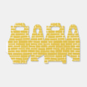 Ziegelstraße - Gelb und transparent Geschenkschachtel (Ungefaltet)