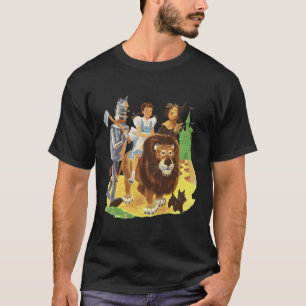 Ziegelstraße Smaragdstadt Oz Tin Lion Scarecrow D. T-Shirt