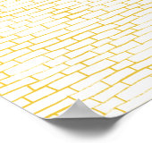 Ziegelstraße - transparent & gelb poster (Ecke)