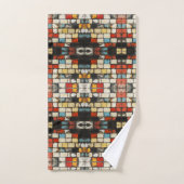 Ziegelwand bunt badhandtuch set (Handtuch)