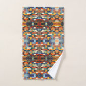 Ziegelwand bunt badhandtuch set (Handtuch)