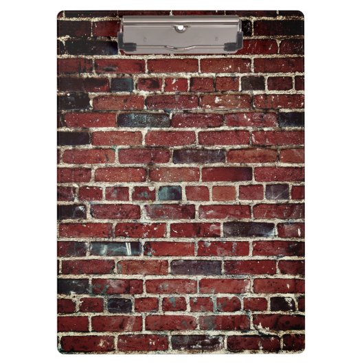 Ziegelwand Coole Textur Klemmbrett (Vorderseite)