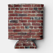 Ziegelwand Coole Textur Muster Dosenkühler (Vorderseite)