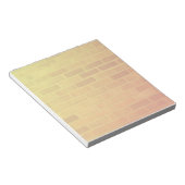 Ziegelwand in Orange und Gelb Notepad Jotter Notizblock (angewinkelt)