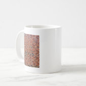 Ziegelwand mit Gelenken Kaffeetasse (Vorderseite Links)