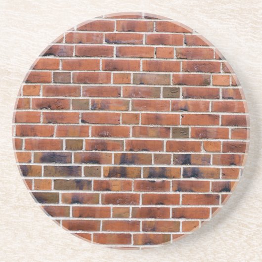 Ziegelwand mit Gelenken Sandstein Untersetzer (Vorne)