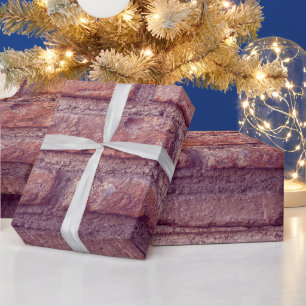 Ziegelwand-Muster-Geschenkpapier   Rustikales Gesc Geschenkpapier