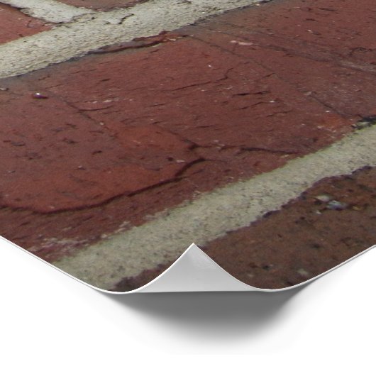 Ziegelwand Poster (Ecke)