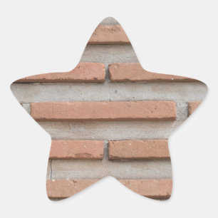 Ziegelwand Stern-Aufkleber