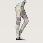 Ziegelwand Texturbild Leggings (Rechts)