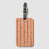 Ziegelwandmuster Gepäckanhänger (Vorderseite Vertikal)