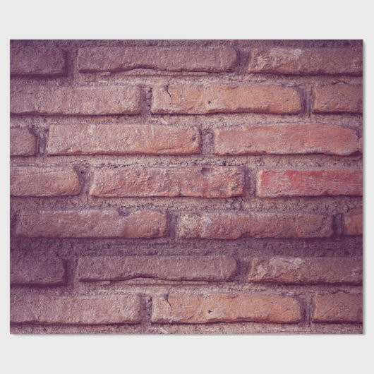 Ziegelwandmuster Geschenkpapier (Flach)