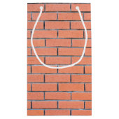 Ziegelwandmuster Kleine Geschenktüte (Rückseite)