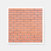 Ziegelwandmuster Serviette (Vorderseite)