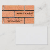 Ziegelwandmuster Visitenkarte (Vorne/Hinten)