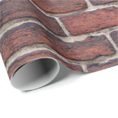 Ziegelwandpapier Geschenkpapier (Rolleneckpunkt)