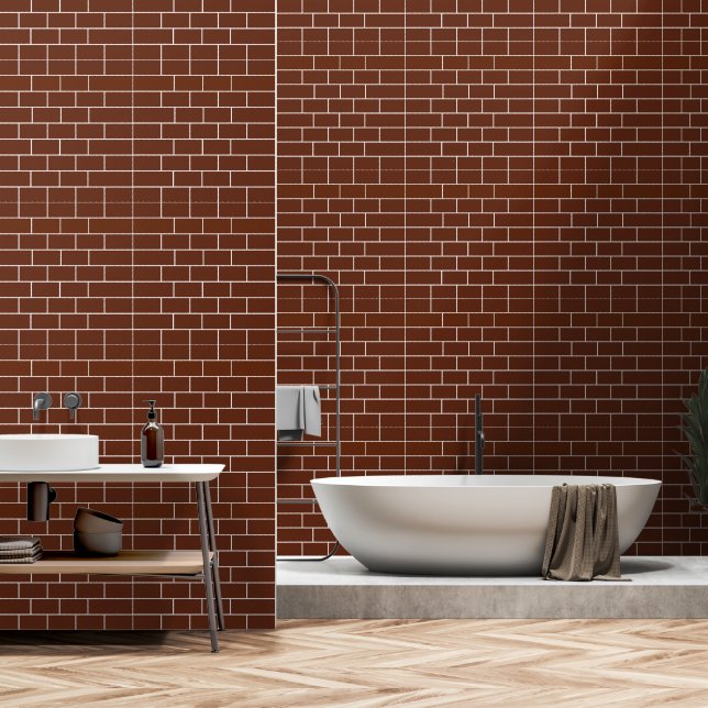 Ziegelwandsteine Tapete (Badezimmer)