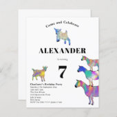 Ziegen als Geburtstagsparty (Vorne/Hinten)