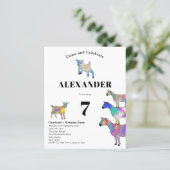 Ziegen als Geburtstagsparty (Stehend Vorderseite)