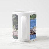Ziegen auf Felsen Tasse (Rückseite)