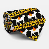 ZIEGEN AUF FEUER! Krawatte (Gerollt)