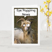 ZIEGEN AUGEN, DIE NACHRICHTEN, DASS "SIE" WERDEN " KARTE (Gelbe Blume)