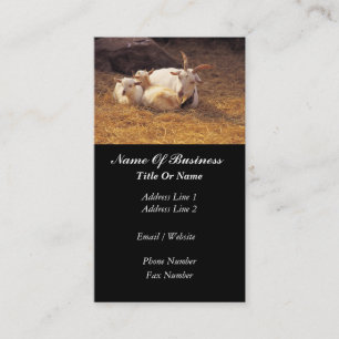 Ziegen-Bauers-Geschäfts-Karte Visitenkarte