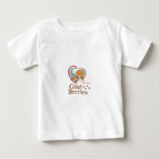 Ziegen-Beeren-Säuglings-T-Shirt Baby T-shirt