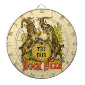 Ziegen Bock-Bierwerbung Dartscheibe (vorne)