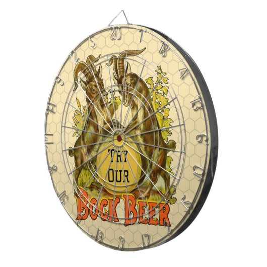 Ziegen Bock-Bierwerbung Dartscheibe (Vorderseite rechts)