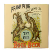 Ziegen Bock-Bierwerbung Fliese (Vorderseite)